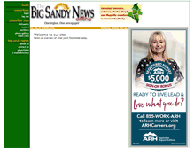 Tablet Screenshot of bigsandynews.com
